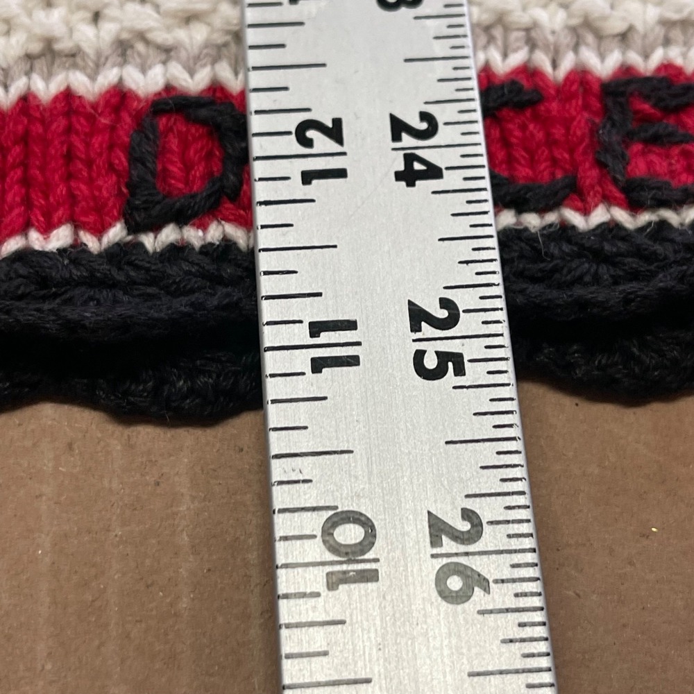 Vintage Erika Sweater Vest Women's Small Multicolor Holiday Hand Knit Ber Months - Picture 12 of 13